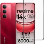 Edge To Edge Tempered Glass for realme 14x 5G  (Pack of 1)