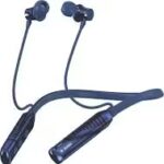 Aroma NB124 Clock Upto 100 Hours Playtime*,ENC, Voice Changer Fast Charging Neckband Bluetooth  (Midnight Black, In the Ear)