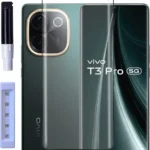 Edge To Edge Tempered Glass for Vivo T3 Pro 5G  (Pack of 1)